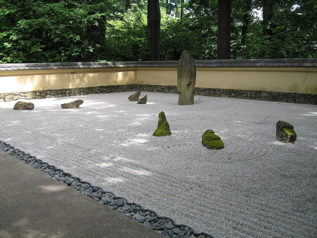 Japanese zen garden style